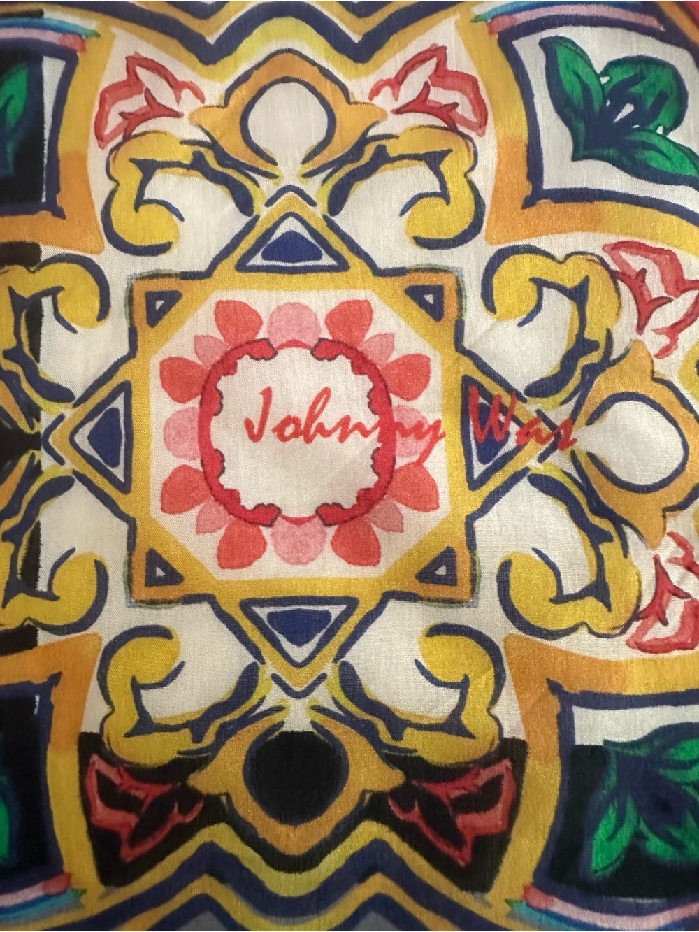 Johnny Was Silk Scarf - Picture 2 of 7